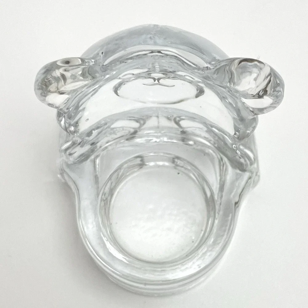 Partylite Vintage Teddy Bear Votive Tea Light Figurine Glass Candle Holder - Picture 5 of 9